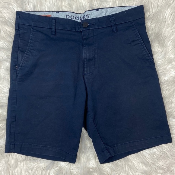 Men’s Navy Blue Docker’s Supreme Flex Ultimate Short - Picture 3 of 10